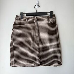 Esprit Brown Plaid Mini Skirt 6